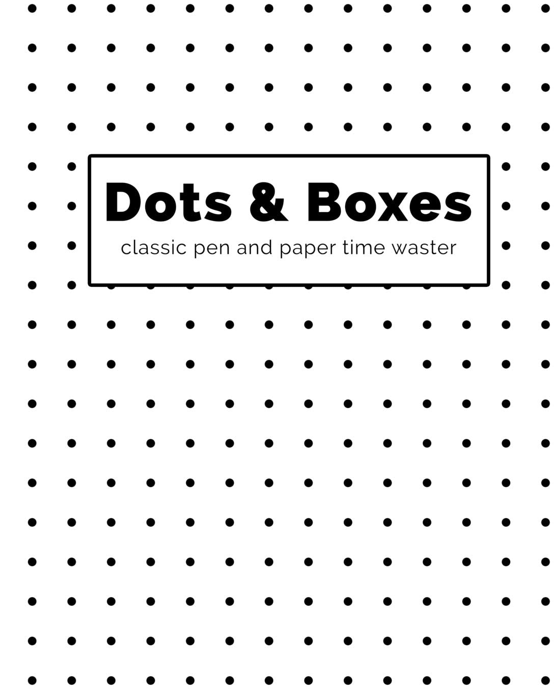 Dots And Boxes - Classic Pen And Paper Time Waster Leisure & Fun
