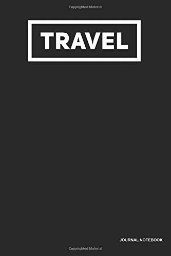 Travel Journal Notebook: Black Cover, 6" x 9", Lined Journal, Blank Journal (Diary, Notebook) For Writing - Media & Communication