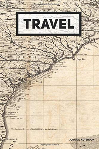 Travel Journal Notebook: Vintage Map Print, 6" x 9", Lined Journal, Blank Journal (Diary, Notebook) For Writing - Media & Communication