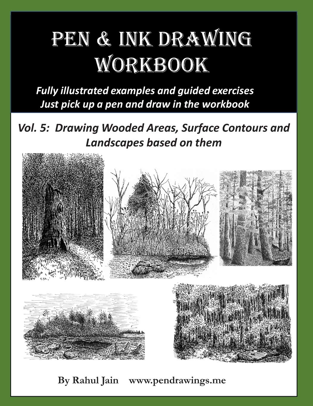 Pen and Ink Drawing Workbook Vol 5: Learn to Draw Pleasing Pen & Ink Landscapes (Pen and Ink Workbooks) Arts & Music