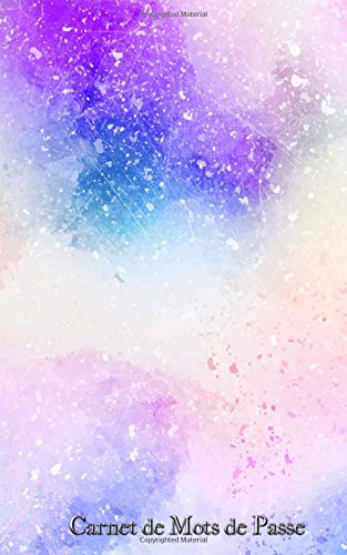 Carnet de Mots de Passe: A5 - 98 Pages - Watercolor - Aquarelle - Peinture - Encre - Nuage d'encre book
