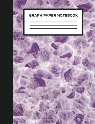 Graph Paper Notebook: Purple Wavy 7.44" x 9.69" Composition Notebook Style Journal 5x5 Grid For Graphing and Mathematics Learning & Reference