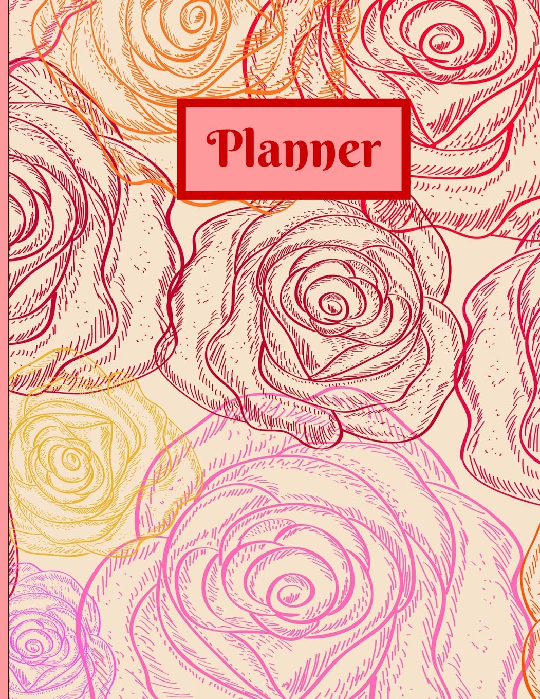 Teacher's Planner & Notebook: Big Pink Roses - 2018-2019 Time Management & Planner Notebook for Teachers. Record Lesson Planning, Important Events, Goals, Trips, Seating & Student Information Business, Finance & Career