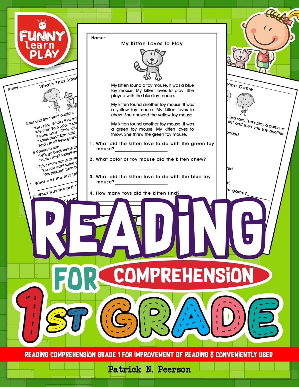 Reading Comprehension Grade 1 for Improvement of Reading & Conveniently Used: 1st Grade Reading Comprehension Workbooks for 1st Graders to Combine Fun ... Comprehension Grade 1, 2, 3 Series, Band 1) Non-fiction
