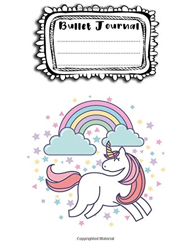 Bullet Journal: A4 - 156 Seiten - Einhorn - Einhorner (Punktraster Notizbuch A4, Softcover, Punktkariertes Papier - Bullet Journal, Dickes Notizheft, ... Gepunktete Seiten, Dot Grid Notebook) Learning & Reference
