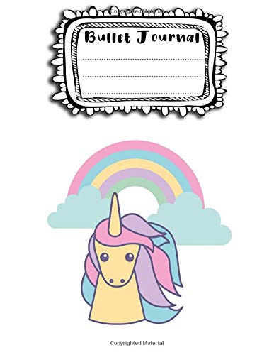 Bullet Journal: A4 - 156 Seiten - Einhorn - Einhorner (Punktraster Notizbuch A4, Softcover, Punktkariertes Papier - Bullet Journal, Dickes Notizheft, ... Gepunktete Seiten, Dot Grid Notebook) Learning & Reference