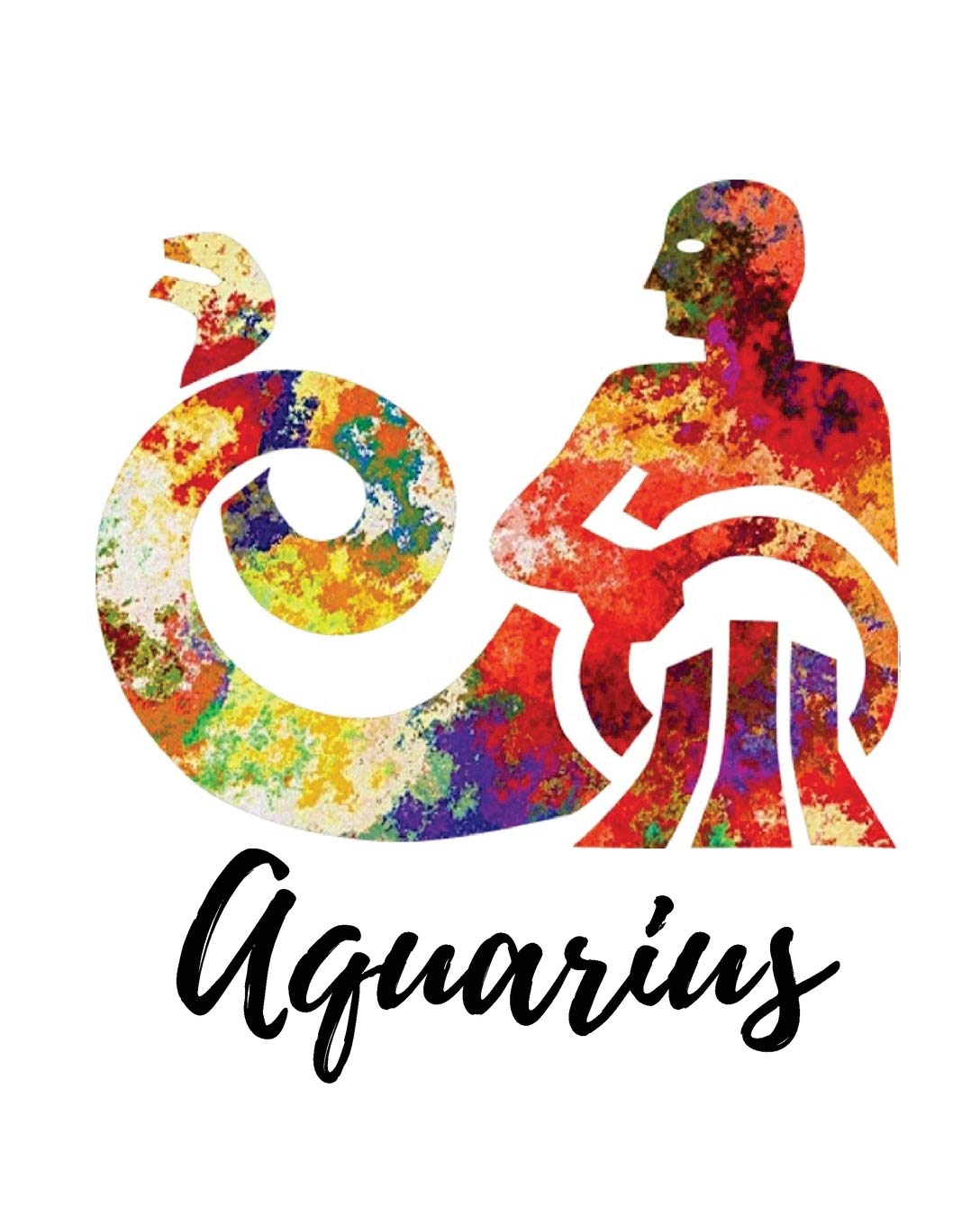 Aquarius: Lined Journal, 150 pages, Design Fall Colors Self-help