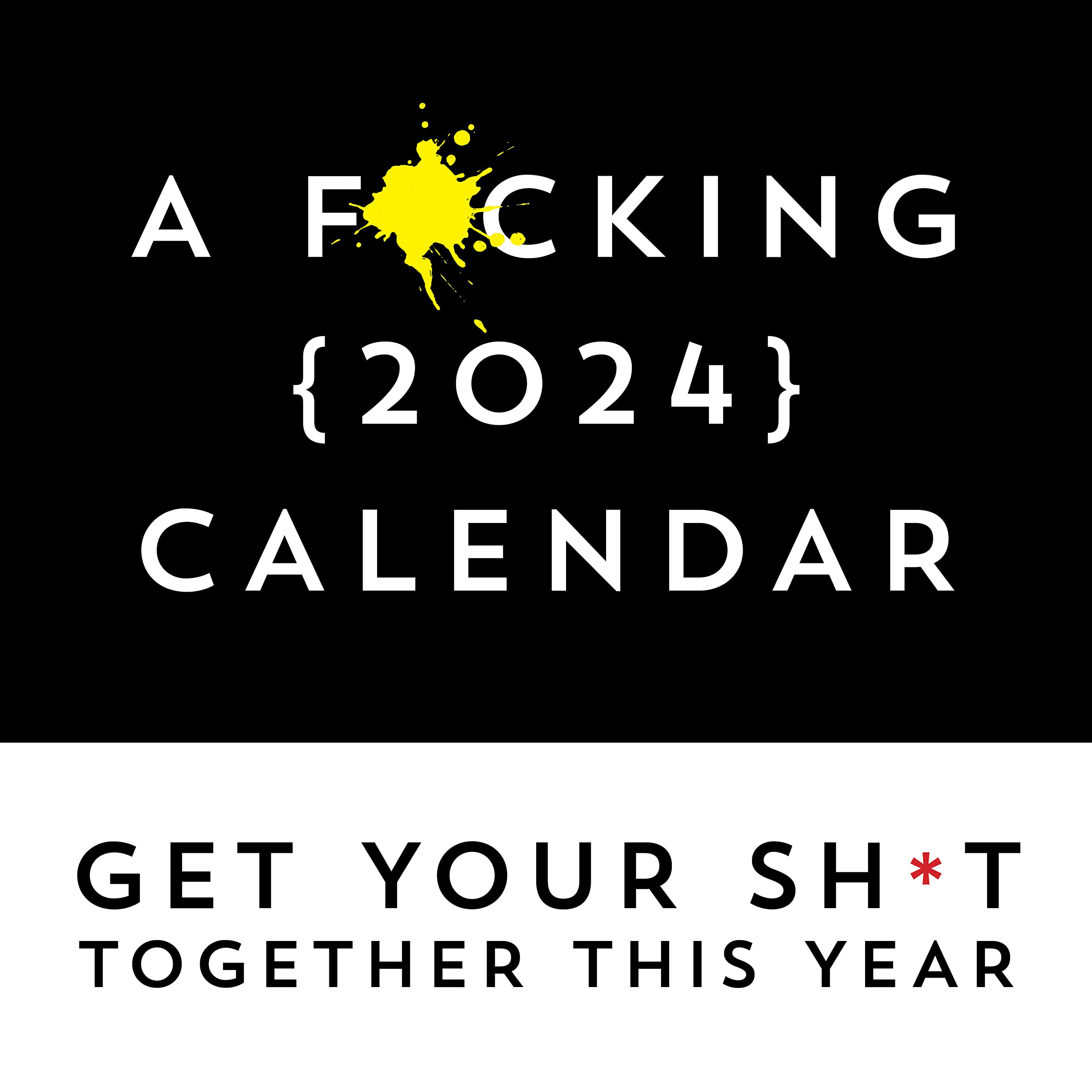 A F*cking 2024 Wall Calendar: Get Your Sh*t Together This Year - Includes Stickers! Calendars
