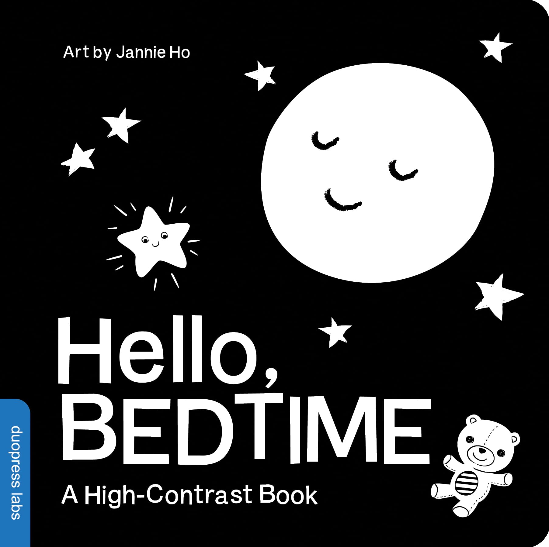 Hello, Bedtime: A Perfect High-Contrast Black-and-White Board Book for a Baby Shower Gift to Newborns and Babies (High-Contrast Books) Parents & Children