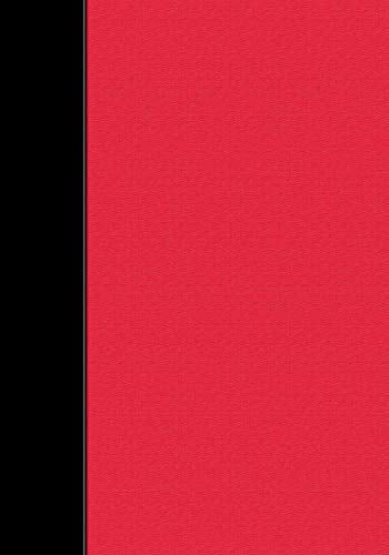 Black-Red School Colors Notebook -- Creative Journal: LINED, College Ruled, 7x10, Cream Paper, 184 Pages Business, Finance & Career
