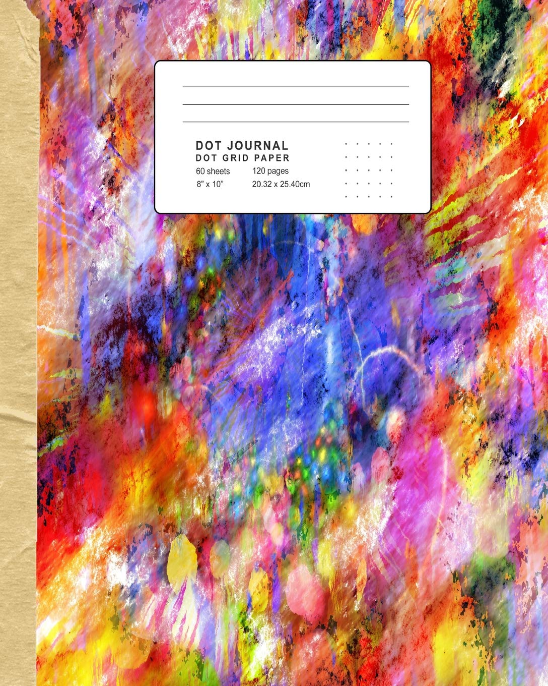 Dot Journal: Vibrant flow artistic canvas 120 page Dot grid paper journal minimalist style sketchbook (Creatie journalling, Band 12) Social Sciences