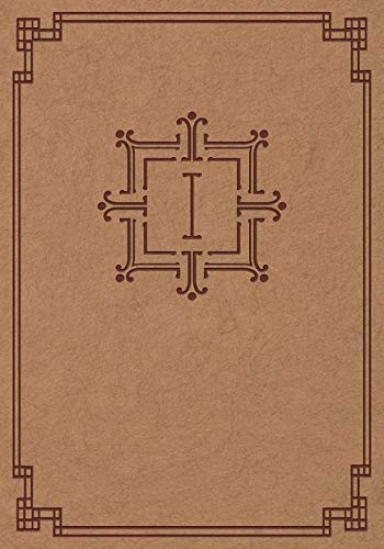 Emboss Letter I Notebook -- Creative Journal: LINED, College Ruled, 7x10, Cream Paper, 184 Pages Business, Finance & Career