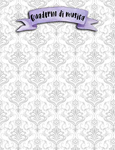 Quaderno di musica: A4 -108 pagine - 12 pentagrammi per pagina - Boho e Doodles Arts & Music