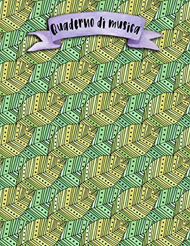 Quaderno di musica: A4 -108 pagine - 12 pentagrammi per pagina - Boho e Doodles Arts & Music