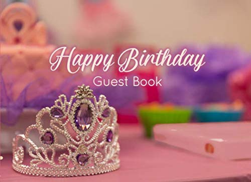 Pink Princess Birthday Party Guest Book Non-fiction