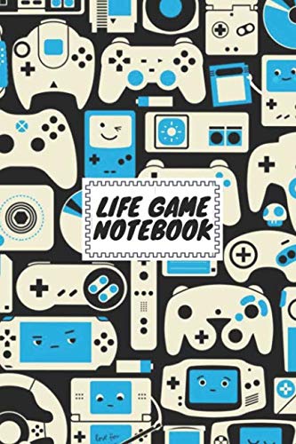 Life game notebook: Composition notebook wide ruled 6 x 9 inch 120 page, special gamer design: composition book journal for school student/teacher/office Learning & Reference