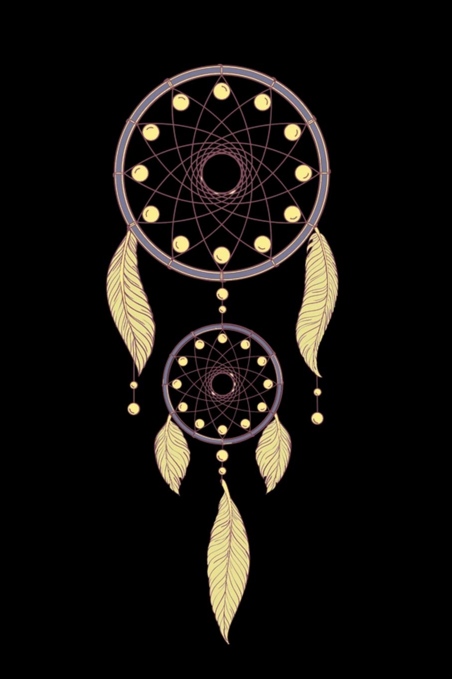 Dream Catcher Notebook: Native American Indian Southwest Tribal Art - Lined 120 Pages 6x9 Journal Fairy Tales & Legends