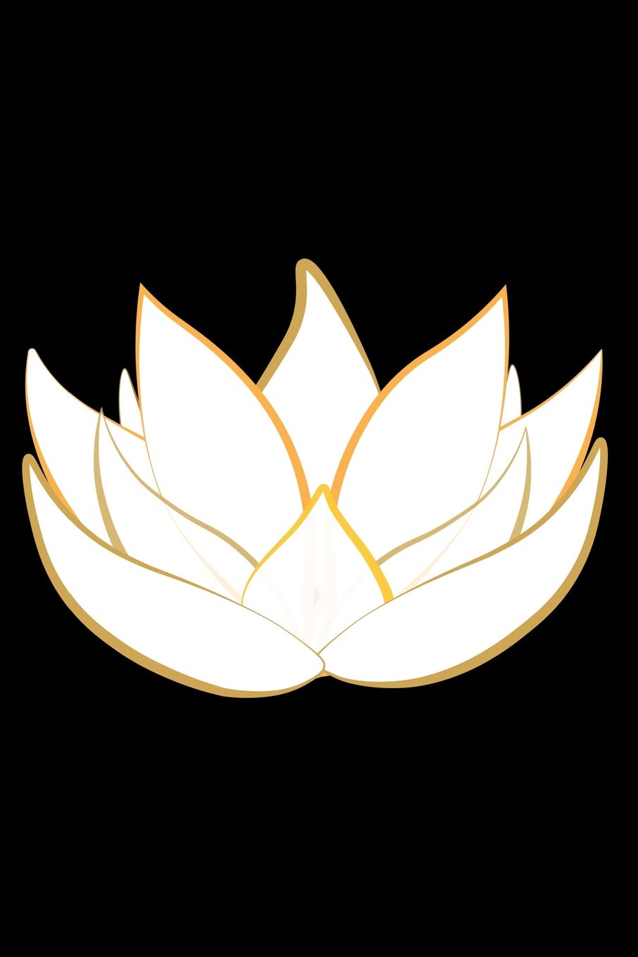 Lotus Notebook: Flower Spiritual Symbol Abstract Art - Lined 120 Pages 6x9 Journal Lifestyle