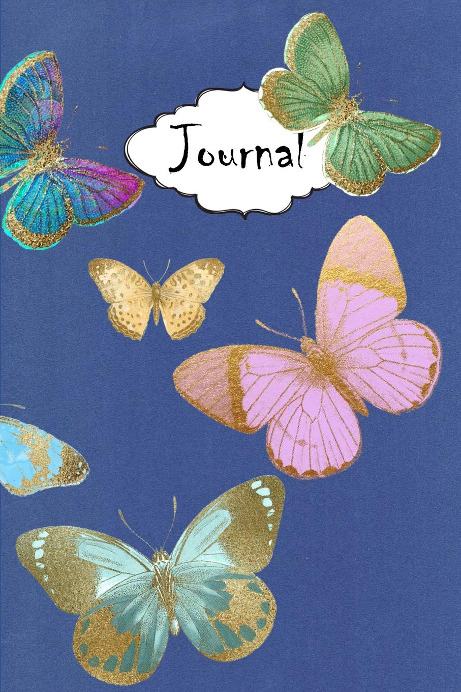 Journal: Blank Lined Paper Diary Notebook for Adult Women Beautiful Butterfly Butterflies #9 Blue Business, Finance & Career