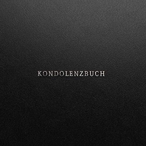 Kondolenzbuch: Gästebuch für Trauergäste mit 110 Seiten - Lederoptik schwarz book