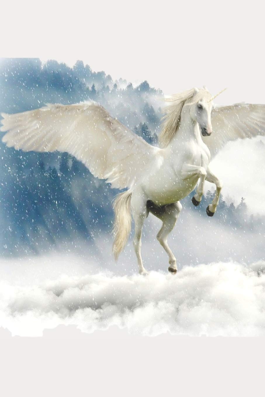 White Winged Horse Unicorn Journal for Girls Books