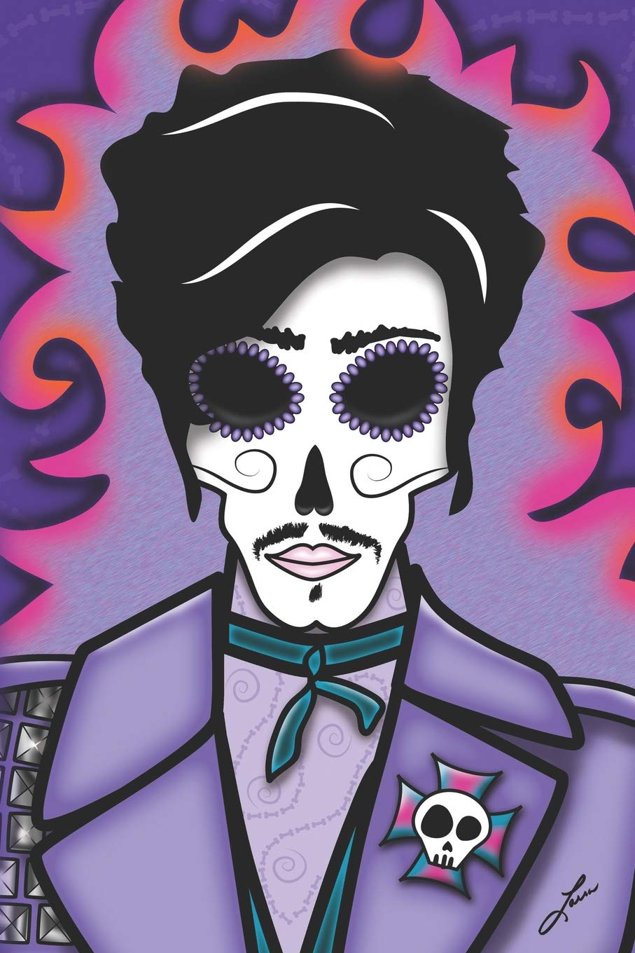 Dead Prince 6 x 9 Journal: A Day of the Dead Tribute to Prince, Art by Ladislao Loera Books