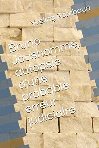 Bruno Joushomme, autopsie d'une probable erreur judiciaire book