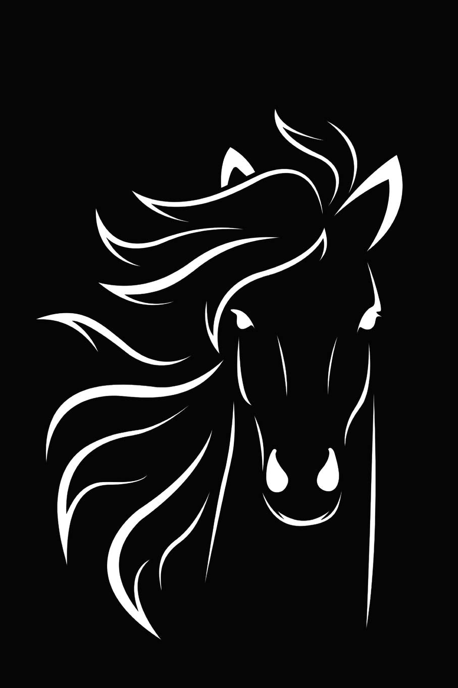 Inspirational Quotes Of Positivity Notebook: Wild Horse Silhouette Pets