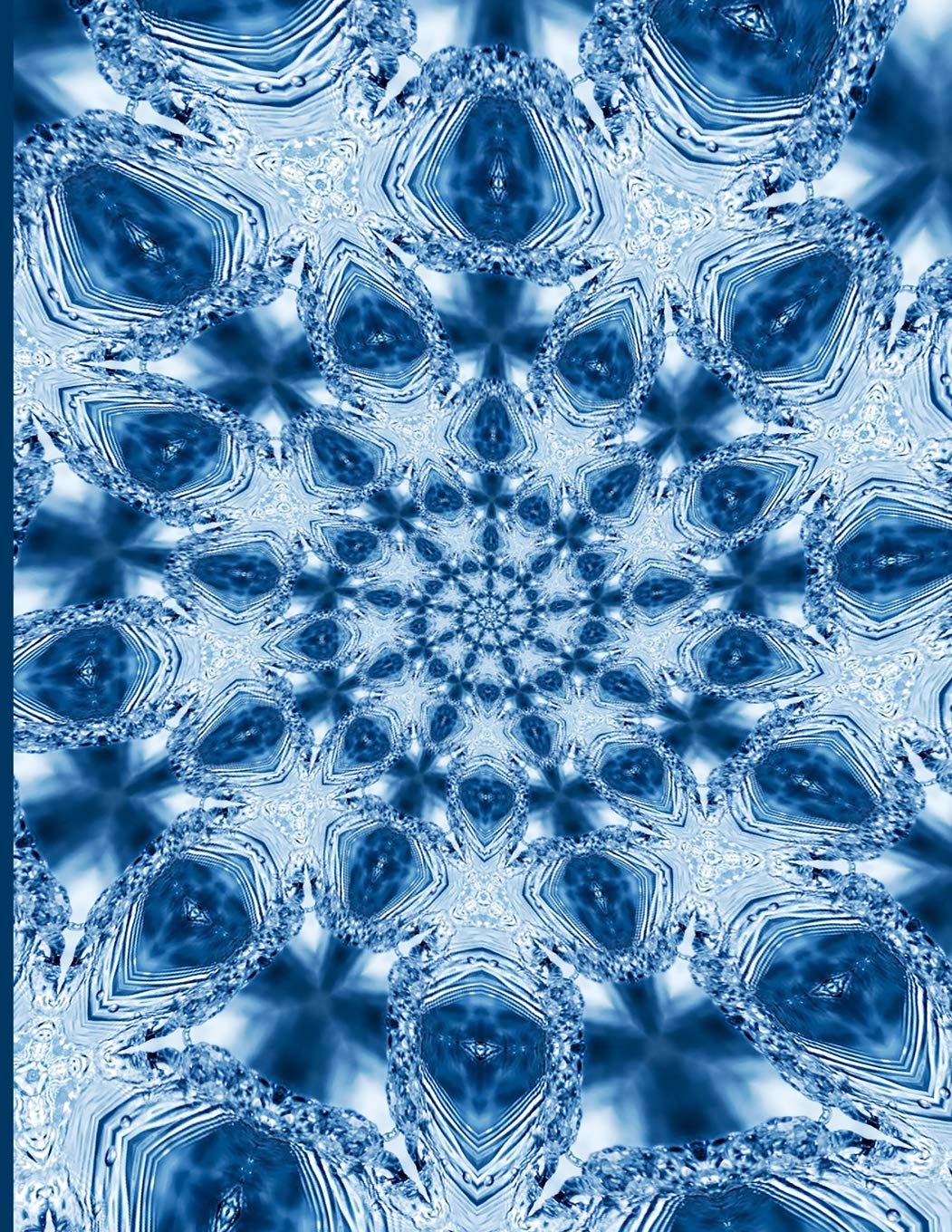 Fractal Photo Art Notebook: Splash of Water 6: A fractal image notebook made from a photo of a clear blue splash of water, and filled with college ruled paper. Geology & Geography