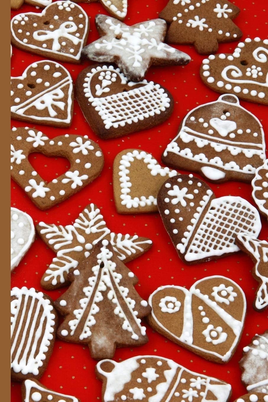 Christmas 4 Variety of Iced Cookies: Wide Ruled Notebook Holiday Reading