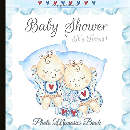 Baby Shower Photo Memories Book: Twin Baby Shower Photo Book And Keepsake Parents & Children