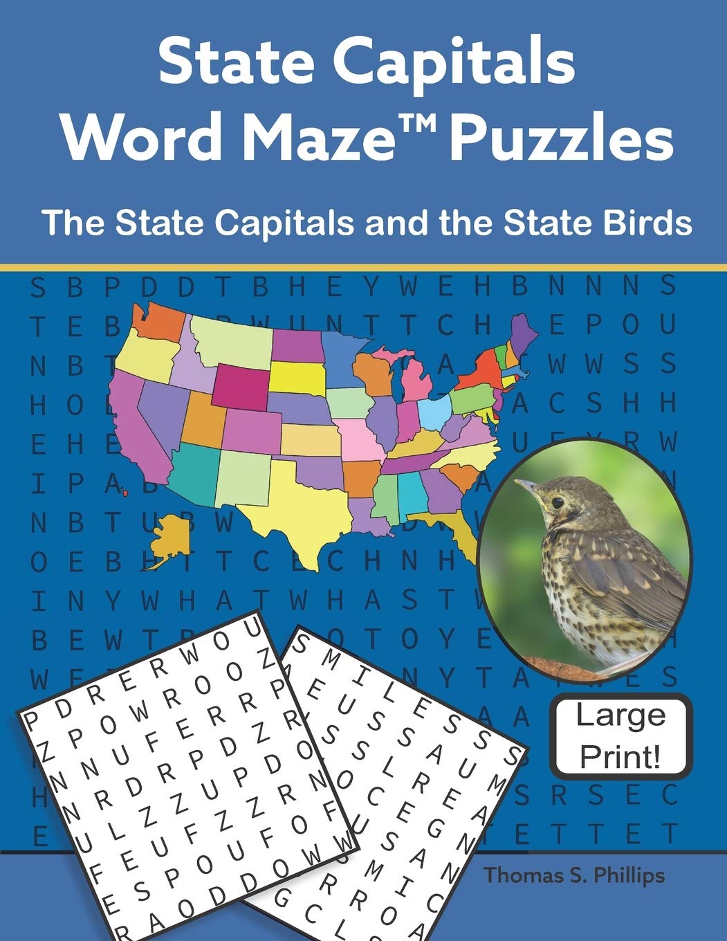 State Capitals Word Maze Puzzles: The State Capitals and the State Birds (Word Maze Puzzle Book, Band 4) Mathematics