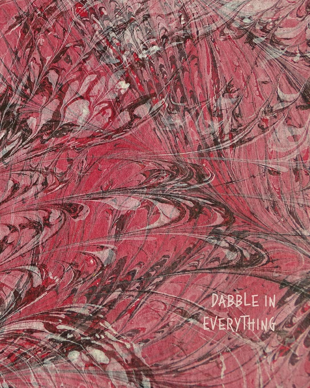 Dabble in Everything: Marble wide dotted pages style Journal, Notebook or Grid Paper books Memories