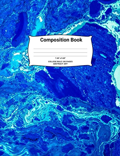 Composition Book 7.44" x 9.69" College Rule 100 pages: Journal, Diary, Creative Writing, Offset European style School Activities, Softcover, Easy ... Conversation Starter (Abstract Art, Band 32) Media & Communication