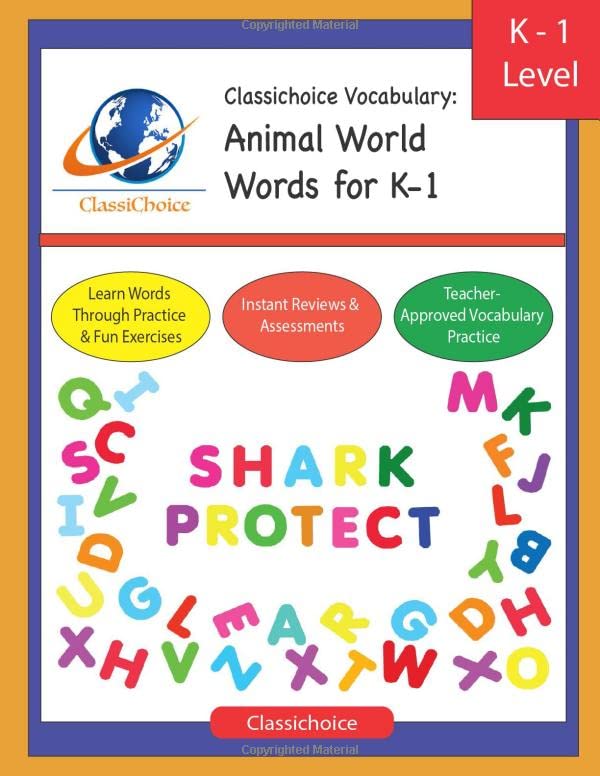 Classichoice Vocabulary: Animal World Words for K-1 Education & Training
