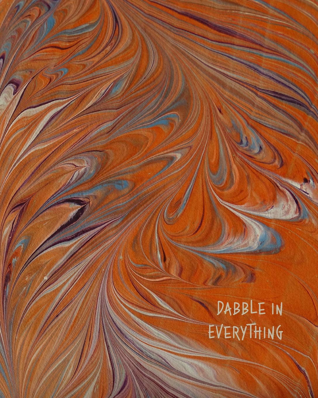 Dabble in Everything: Marble wide dotted style Journal, Notebook or Grid Paper books Film, Art & Culture