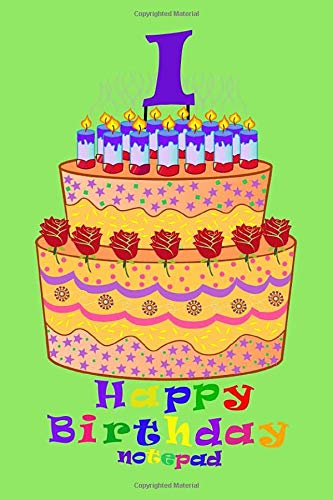 Happy Birthday Notepad: Monogram Initial I Mini Notebook Birthday Card Alternative 4x6 100 pages (Monogrammed Birthday Notepads, Band 9) Hobbies & Crafts