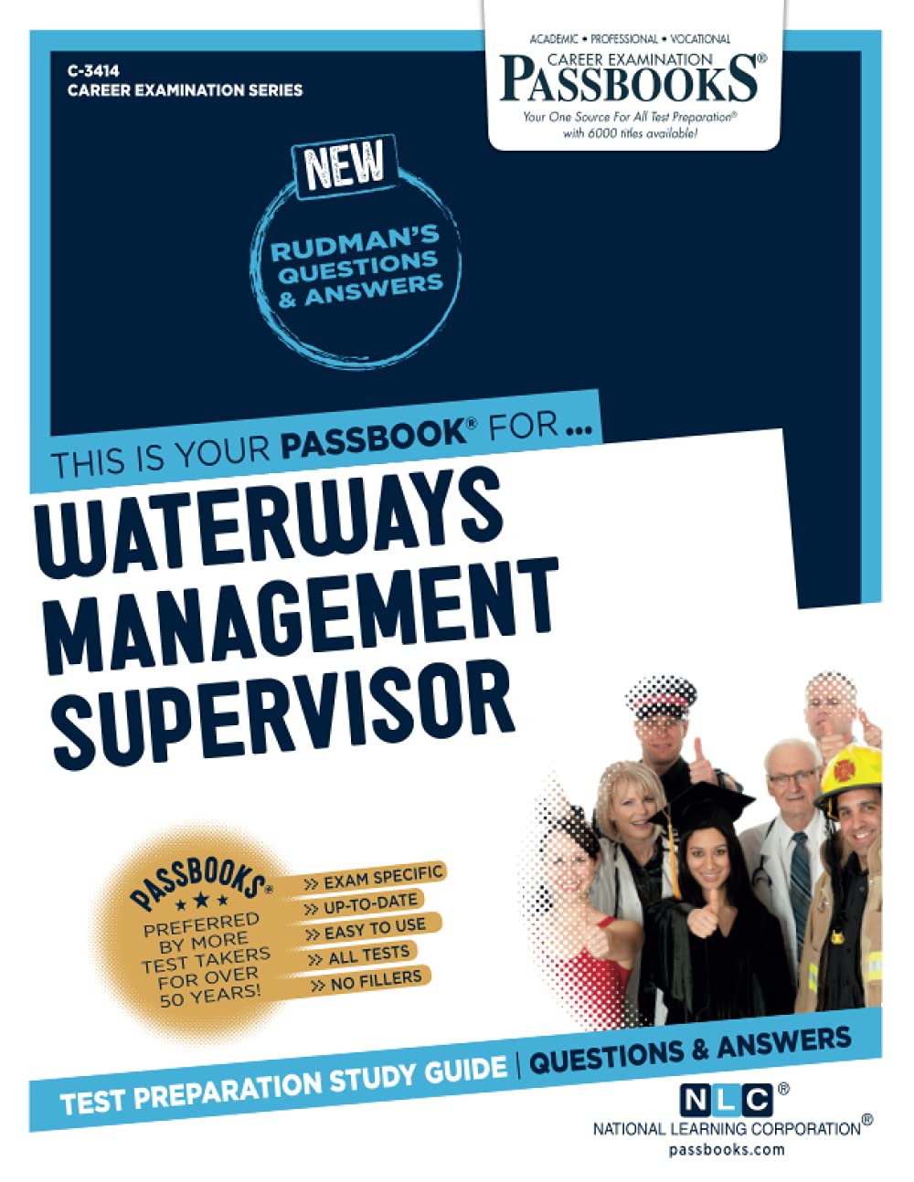 Waterways Management Supervisor: Passbooks Study Guide (Career Examination, 3414, Band 3414) Study Guides