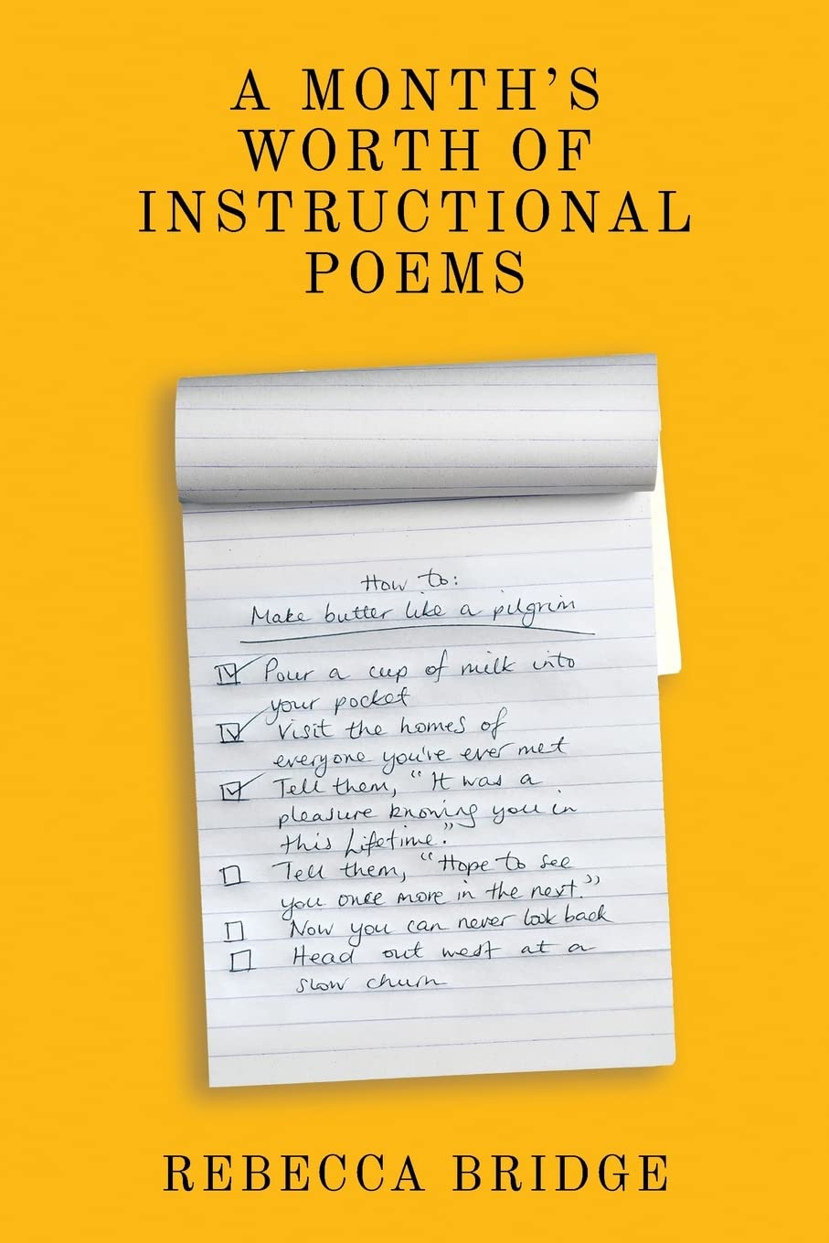A Month's Worth of Instructional Poems book