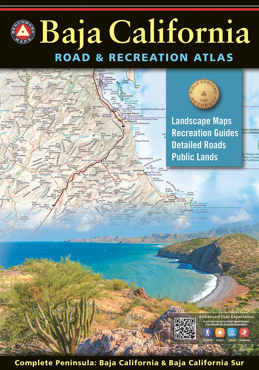 Baja California Road & Recreation Atlas (Benchmark) Maps & Plans