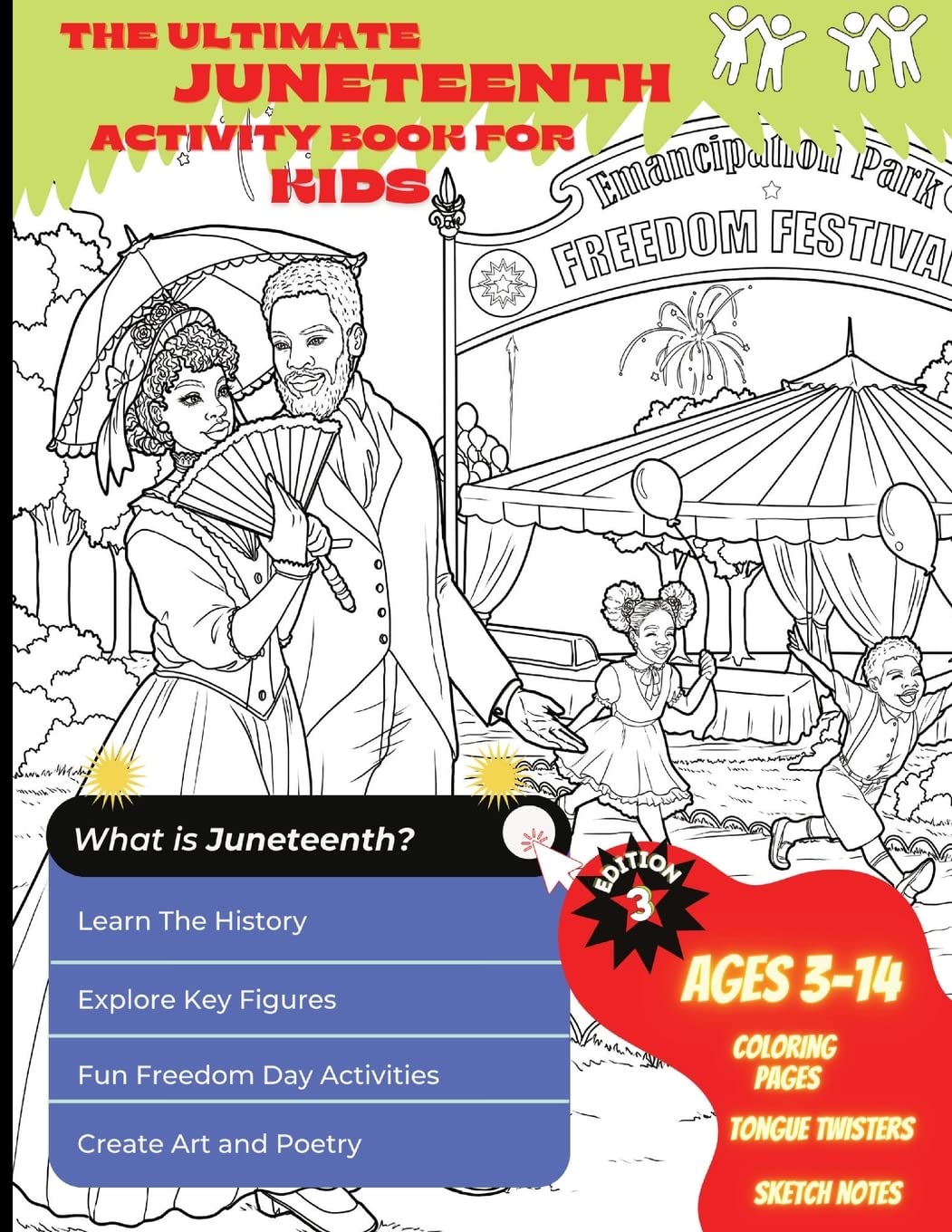 The Ultimate Juneteenth Activity Book For Kids & Young Scholars - ELA, U.S. History, and Art Freedom Day Activities for Kids Grades 2 to 6 - Black History Young adult books