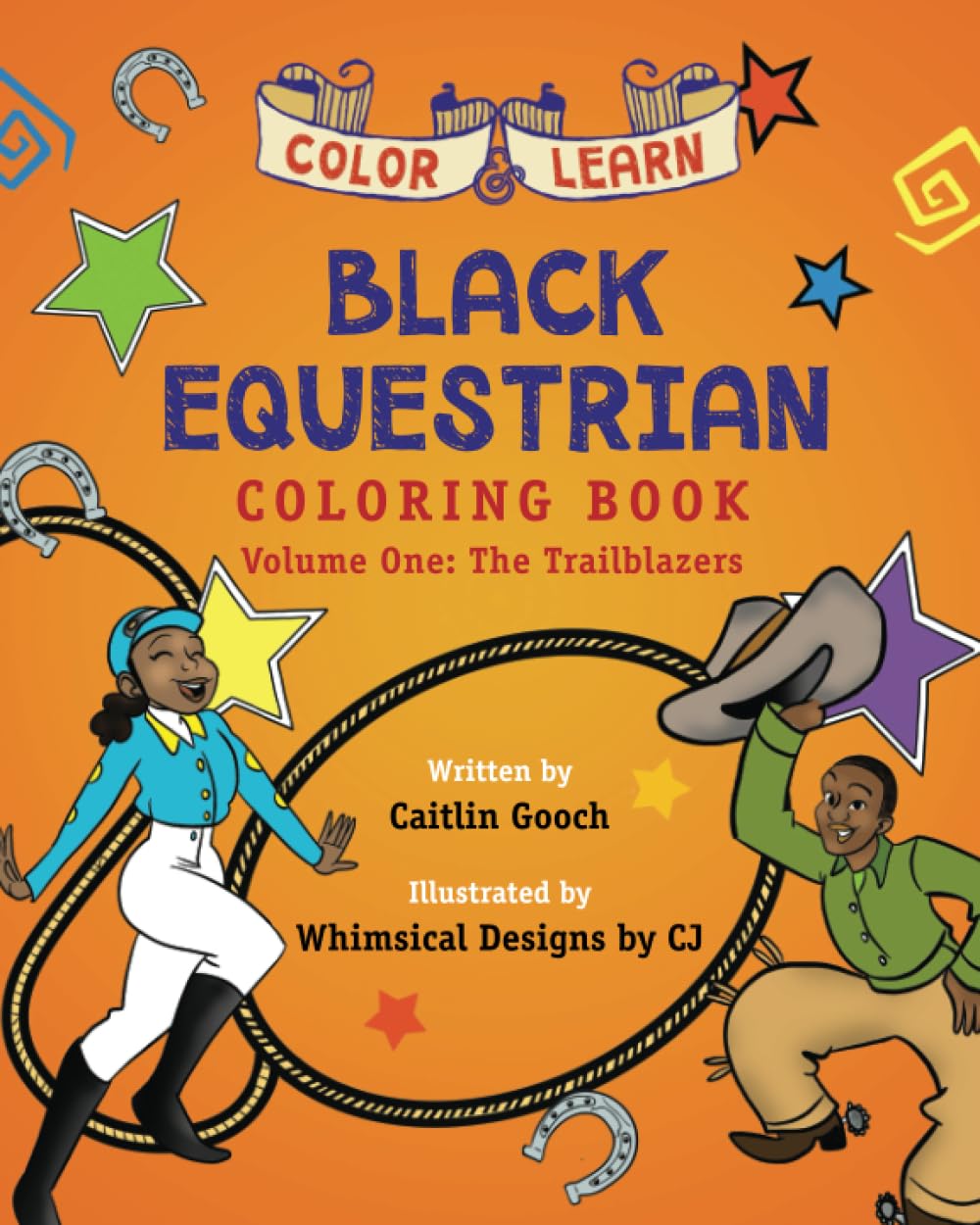 Black Equestrian Coloring Book: Volume One: The Trailblazers Tiptoi & Games