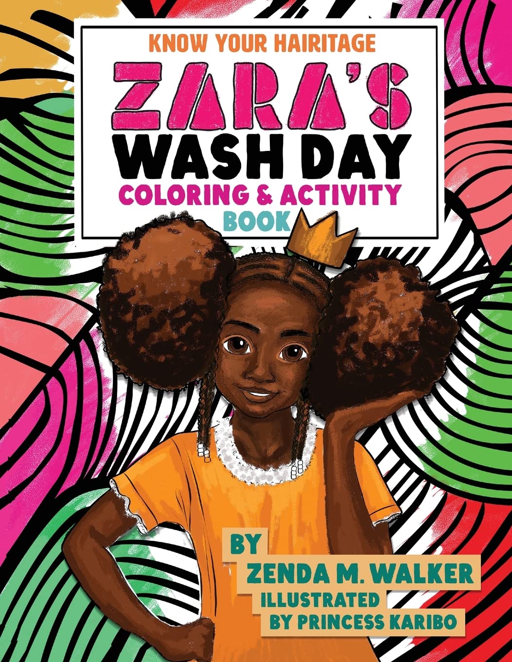 Zara's Wash Day Coloring & Activity Book Tiptoi & Games