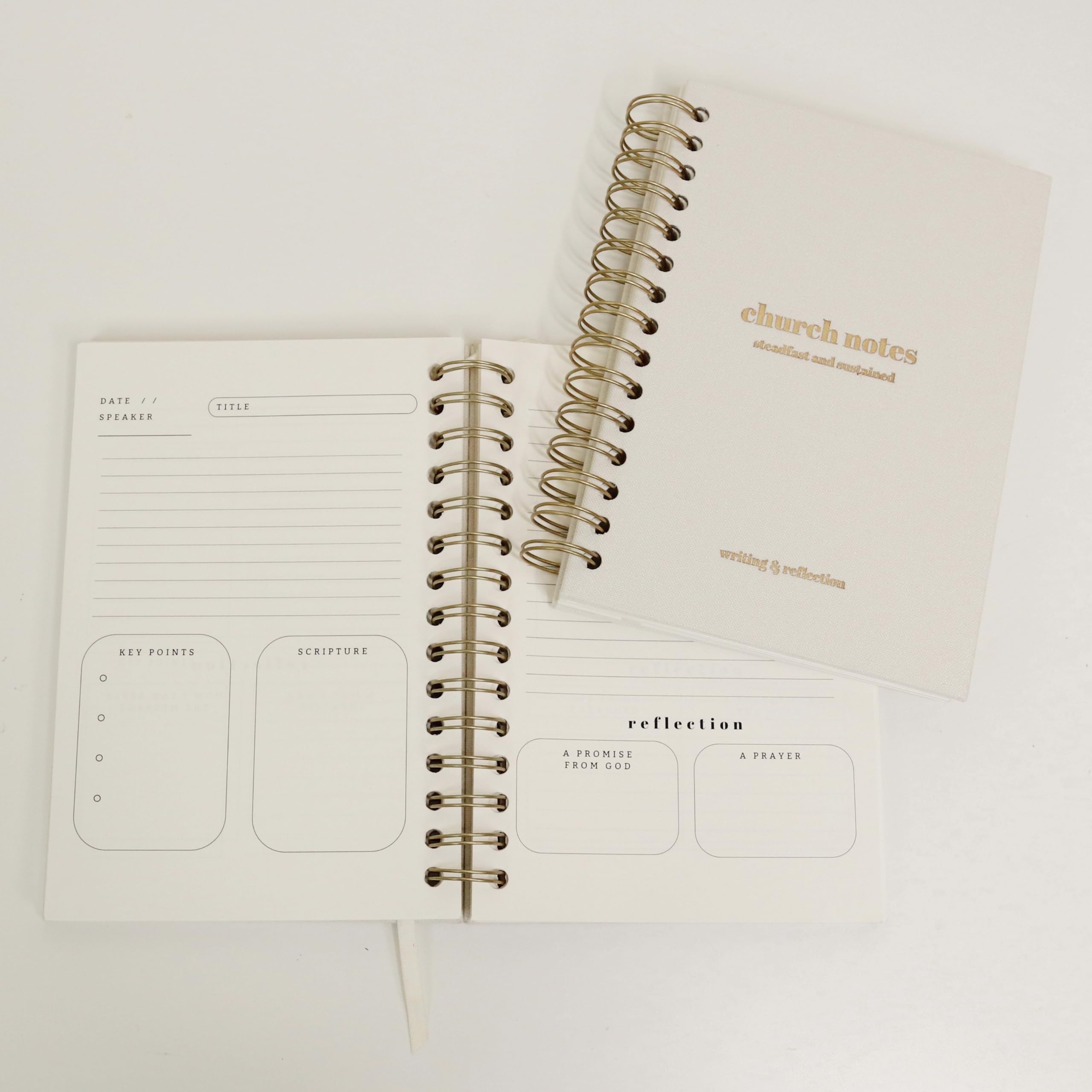 Steadfast and Sustained Kirchennotizen, Tagebuch, Predigt und Podcast, christliches Notizbuch – geführtes Tagebuch zum Schreiben von Schlüsselpunkten, Bibelversen, Notizen und Anwendungen, Books
