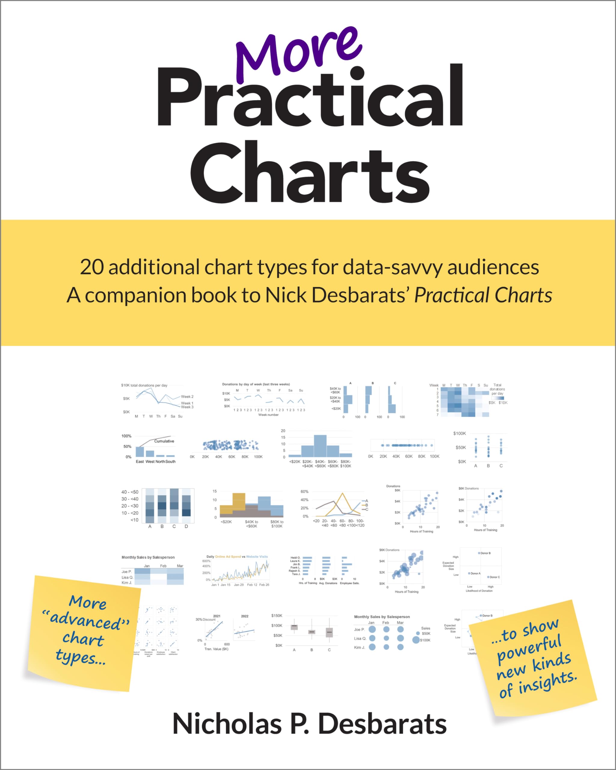 More Practical Charts: 20 Additional Chart Types for Data-savvy Audiences, a Companion Book to Nick Desbarats' Practical Charts Business, Finance & Career