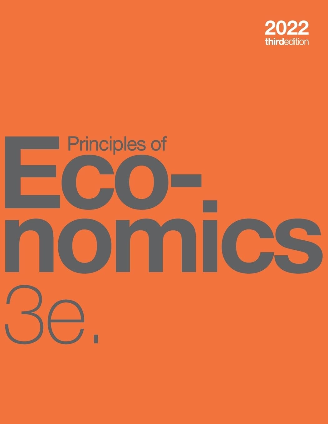 Principles of Economics 3e (paperback, b&w) Business, Finance & Career