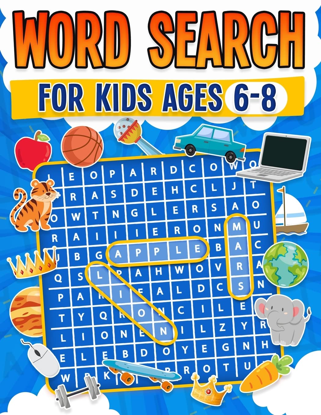 Word Search for Kids Ages 6-8 | 100 Fun Word Search Puzzles | Kids Activity Book | Large Print | Paperback Novels & Short Stories