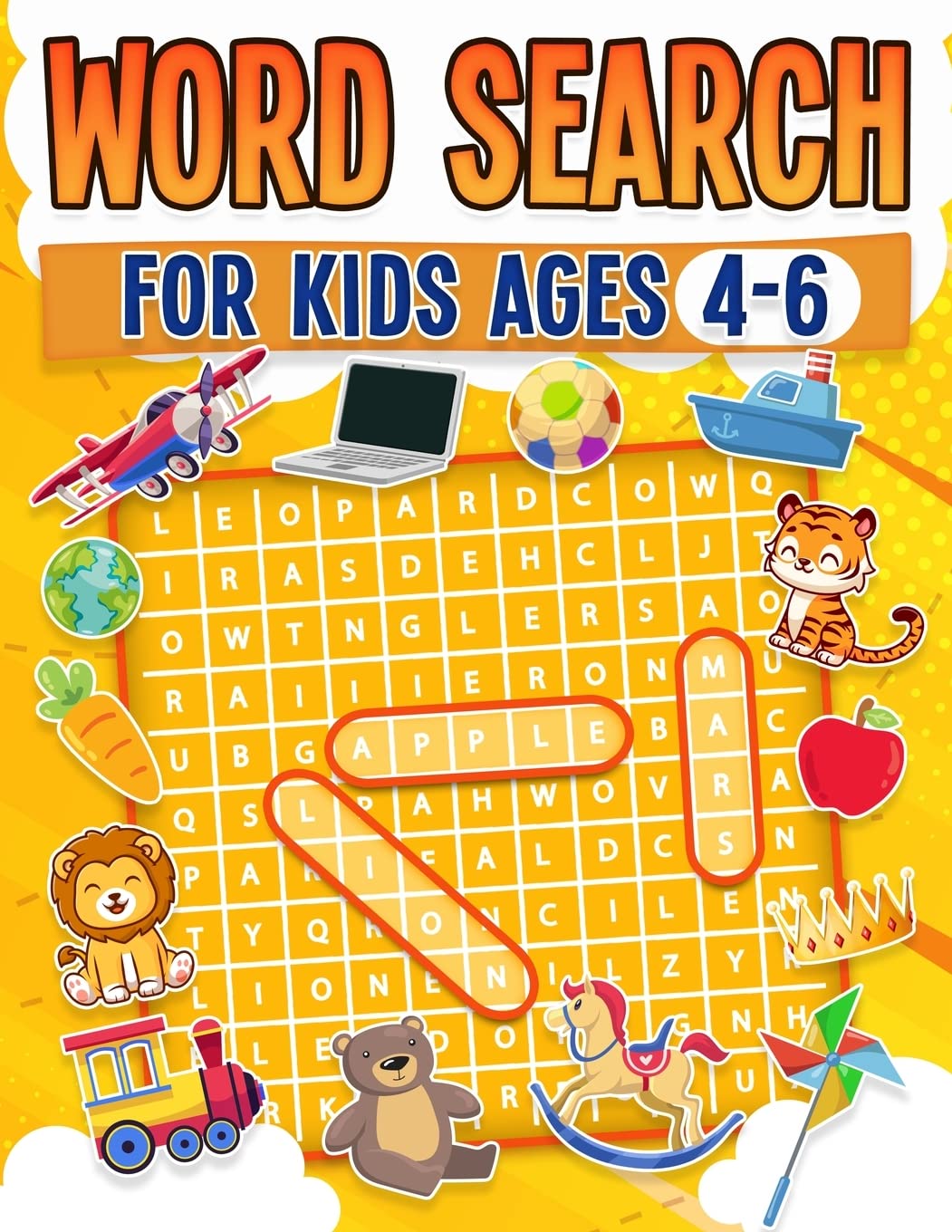 Word Search For Kids Ages 4-6 | 100 Fun Word Search Puzzles | Kids Activity Book | Large Print | Paperback Novels & Short Stories