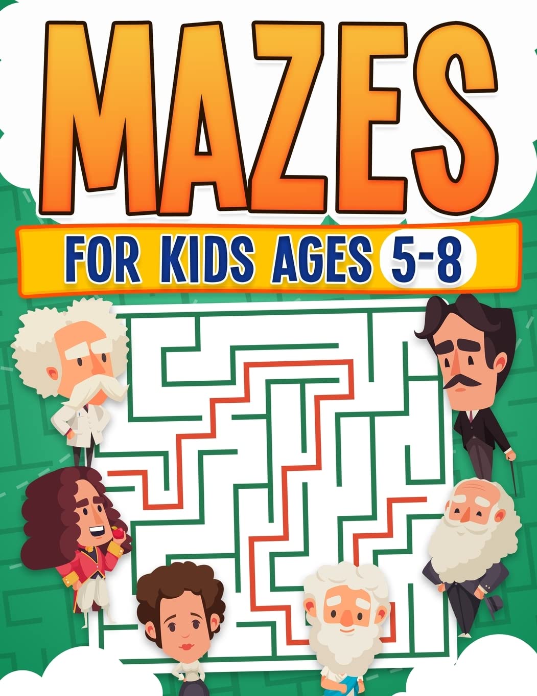 Mazes For Kids Ages 5-8 | Kids Activity Book | Challenging Maze Book For All Levels| Large Print | Great Gift | Paperback Novels & Short Stories