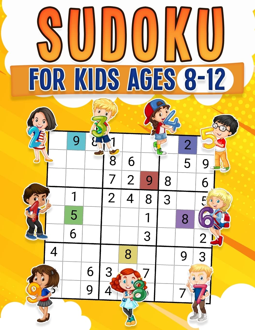 Sudoku for Kids Ages 8-12 | Childrens Activity Book With Over 340 Sudoku Puzzles | Grids Include 4x4, 6x6, and 9x9 | Easy, Medium, and Hard Skill Levels | Solutions Included Leisure & Fun